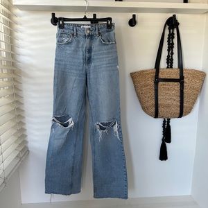 Zara High Waisted Mom Jeans